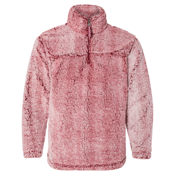 Snowy garnet 2025 sherpa pullover